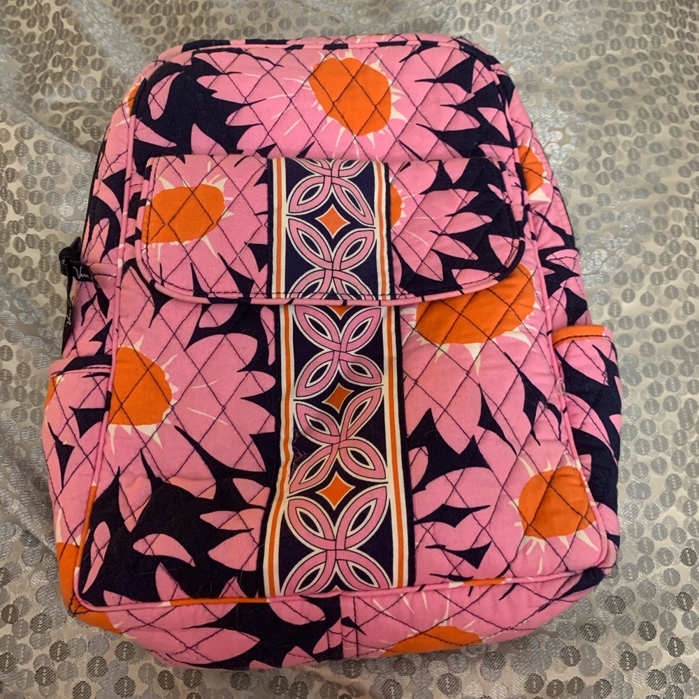 Vera Bradley Pink & Blue Loves Me backpack (small)